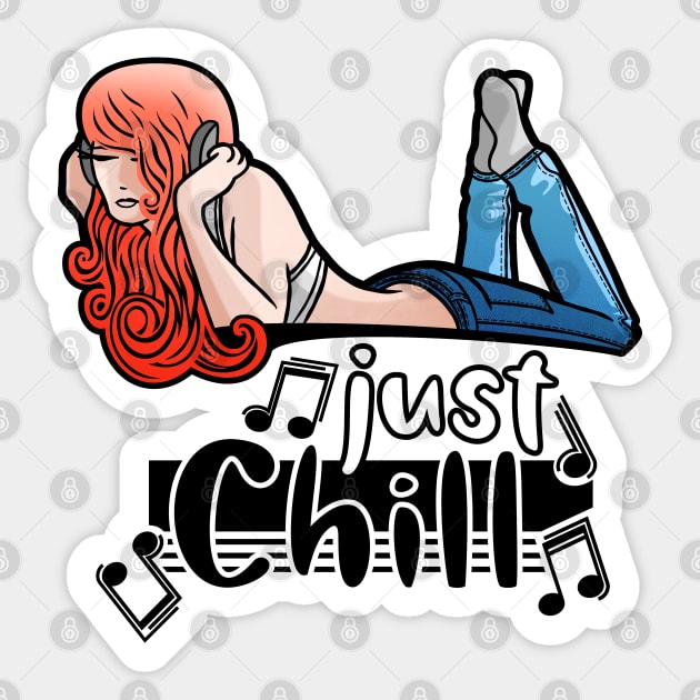 Just Chill Sticker by FallingStar